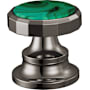Brizo Beauclere Wheel Handles with Malachite Insert for Widespread Bathroom Faucet Brilliance Black Onyx / Malachite