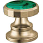 Brizo Beauclere Wheel Handles with Malachite Insert for Widespread Bathroom Faucet Luxe Gold / Malachite