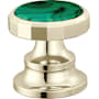 Brizo Beauclere Wheel Handles with Malachite Insert for Widespread Bathroom Faucet Polished Nickel / Malachite