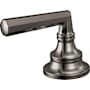 Brizo Beauclere Lever Handles for Widespread Bathroom Faucet Brilliance Black Onyx