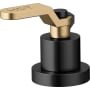 Brizo Litze Lever Handles for Roman Tub Faucet Matte Black / Luxe Gold