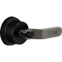 Brizo Litze Handle Kit for Sensori Thermostatic Valve Trim - Industrial Lever Handle Matte Black / Luxe Steel