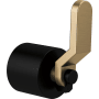 Brizo Litze Lever Handle for Free Standing Tub Filler Matte Black / Luxe Gold