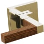 Brilliance Polished Nickel / Teak Wood