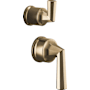 Brizo Beauclere Lever Handles for Pressure Balance Shower Trim with Integrated Diverter Luxe Gold