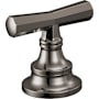 Brizo Beauclere Cross Handles for Widespread Bathroom Faucet Brilliance Black Onyx