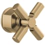 Brizo Invari Single Handle Pressure Balance Valve Trim Cross Handle - Limited Lifetime Warranty Luxe Gold