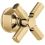 Brizo Invari Single Handle Pressure Balance Valve Trim Cross Handle - Limited Lifetime Warranty Polished Gold