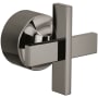 Brizo Levoir Pressure Balance Single Cross Handle Kit Brilliance Black Onyx