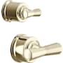 Brizo Beauclere Cross Handles for Pressure Balance Shower Trim with Integrated Diverter Brilliance Polished Nickel
