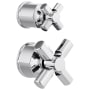 Brizo Invari Pressure Balance Valve Trim Cross Handle with Diverter Cross Handle Trim Kit Chrome