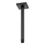 Brizo Essential 10" Ceiling Mounted Shower Arm and Square Flange Matte Black
