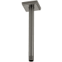 Brizo Essential 10" Ceiling Mounted Shower Arm and Square Flange Luxe Steel