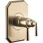 Brizo Beauclere Thermostatic Valve Trim Only with Integrated Volume Control - Less Rough In Luxe Gold