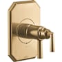 Brizo Beauclere Thermostatic Valve Trim Only with Integrated Volume Control - Less Rough In Polished Gold