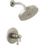 Brizo Atavis Thermostatic Shower Only Trim Package with 1.75 GPM Multi Function Shower Head and Integrated Volume Control - Less Rough In Luxe Nickel