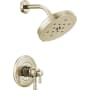 Brizo Atavis Thermostatic Shower Only Trim Package with 1.75 GPM Multi Function Shower Head and Integrated Volume Control - Less Rough In Brilliance Polished Nickel