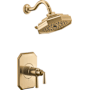 Brizo Beauclere Shower Only Trim Package with 1.75 GPM Multi-Function Function Shower Head Polished Gold