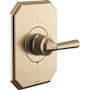 Brizo Beauclere Sensori Thermostatic Valve Trim Only - Less Handle and Rough In Luxe Gold