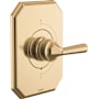 Brizo Beauclere Sensori Thermostatic Valve Trim Only - Less Handle and Rough In Polished Gold