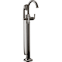 Brizo Beauclere Floor Mounted Roman Tub Filler with Built-In Diverter and Hand Shower - Less Handle and Rough In Brilliance Black Onyx