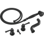 Brizo Atavis Two Handle Tub Filler Trim Kit with Hand Shower - Less Body Assembly and Union Matte Black