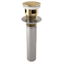 Brizo 1-5/8" Push Pop-Up Drain Assembly with Overflow Luxe Gold