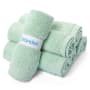 Brondell Bamboo Reusable Bidet Dry Towel 9.85" x 9.85", pack of 6 Mint