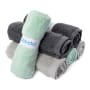 Brondell Bamboo Reusable Bidet Dry Towel 9.85" x 9.85", pack of 6 Multi-Colored