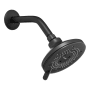 Brondell Yuba 1.5 GPM Multi Function Shower Head with Power Spray and Dual Pause Mode Matte Black