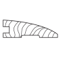 Bruce Reducer Flooring Trim for WaterTek 20 mil. Luxury Vinyl Planks - (Sold by piece) Buff