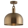 Buster + Punch Forked 13" Wide LED Semi-Flush Ceiling Fixture with Metal Shade Brass