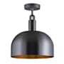 Buster + Punch Forked 13" Wide LED Semi-Flush Ceiling Fixture with Metal Shade Gun Metal