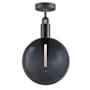 Buster + Punch Forked 11" Wide LED Semi-Flush Globe Ceiling Fixture with Glass Shade Gun Metal / Smoked