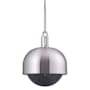 Buster + Punch Forked 13" Wide LED Pendant with Metal and Glass Shade Steel / Smoked