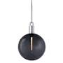 Buster + Punch Forked 13" Wide LED Pendant with Glass Shade Steel / Smoked