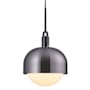 Buster + Punch Forked 13" Wide LED Pendant with Metal and Glass Shade Gun Metal / Opal