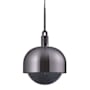 Buster + Punch Forked 13" Wide LED Pendant with Metal and Glass Shade Gun Metal / Smoked