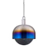 Buster + Punch Forked 13" Wide LED Pendant with Metal and Glass Shade Burnt Steel / Smoked