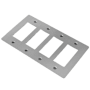 Buster + Punch 4 Gang Wall Plate Steel