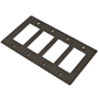 Buster + Punch 4 Gang Wall Plate Smoked Bronze