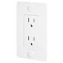 Buster + Punch 15 Ampere Electrical Outlet with Logo White