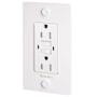 Buster + Punch 15 Ampere GFCI Electrical Outlet with Logo White