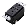 Buster + Punch US Electricity 15 Ampere Electrical Outlet with USB-A and USB-C Black
