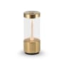 Buster + Punch Takeout 3-1/4" Wide Luxury Modern Industrial Portable LED Touch On / Off Rechargeable Battery Powered Table Lamp Brass