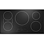 Cafe 36 Inch Wide 5 Burner Induction Cooktop with Built-in Wi-Fi Black
