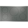 Cafe 36 Inch Wide 5 Burner Induction Cooktop with Built-in Wi-Fi Stainless Steel