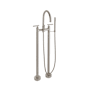 California Faucets Asilomar Widespread Lever Handle Floor Mounted Tub Filler Satin Nickel