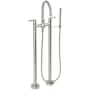 California Faucets Arpeggio Widespread Floor Mounted Tub Filler Satin Nickel