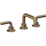 California Faucets Descanso 1.2 GPM Widespread Bathroom Faucet with Pop-Up Drain Assembly and Lever Handles Antique Brass Flat